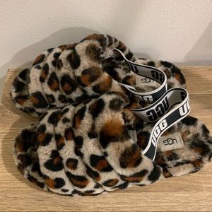 UGG Women Fluff Yeah Slipper in cheetah print